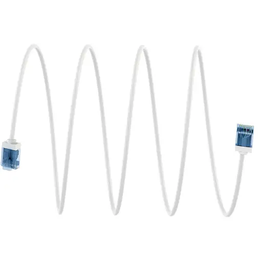 Goobay 74285 cable de red Blanco 0,5 m Cat6a U/UTP (UTP)