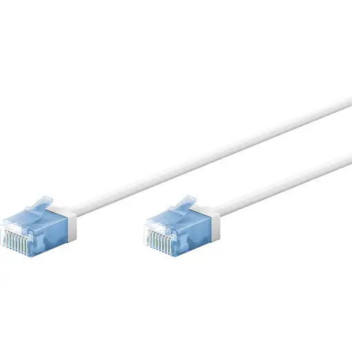 Goobay 74285 cable de red Blanco 0,5 m Cat6a U/UTP (UTP)