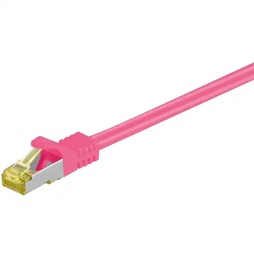 Goobay 91578 cable de red Magenta 0,5 m Cat7 S/FTP (S-STP)