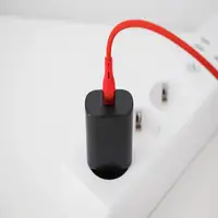 Cable de datos de silicona Tellur tipo C a tipo C, 3A, PD60W, 1 m, rojo