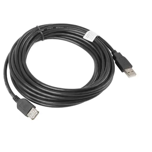 Lanberg CA-USBE-10CC-0050-BK cable USB USB 2.0 5 m USB A Negro