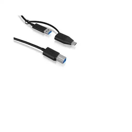 ICY BOX IB-CB032 cable USB USB 3.2 Gen 1 (3.1 Gen 1) 1 m USB B USB A Negro