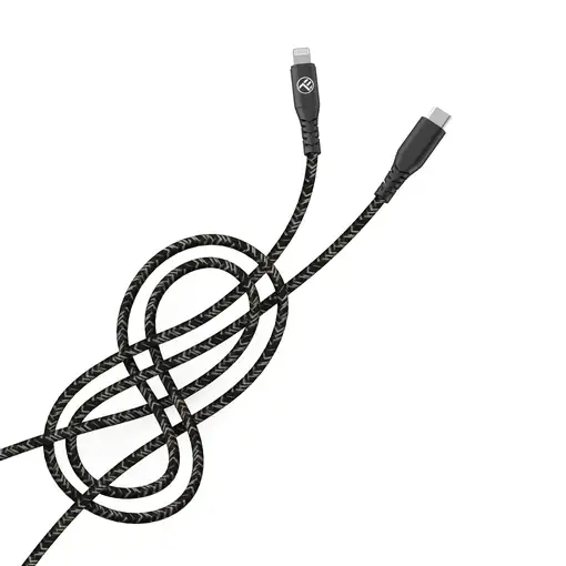 Cable de datos Tellur Green con certificación Apple MFI, Type-C a Lightning