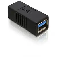 DeLOCK USB 3.0-A Adapter USB-A Negro