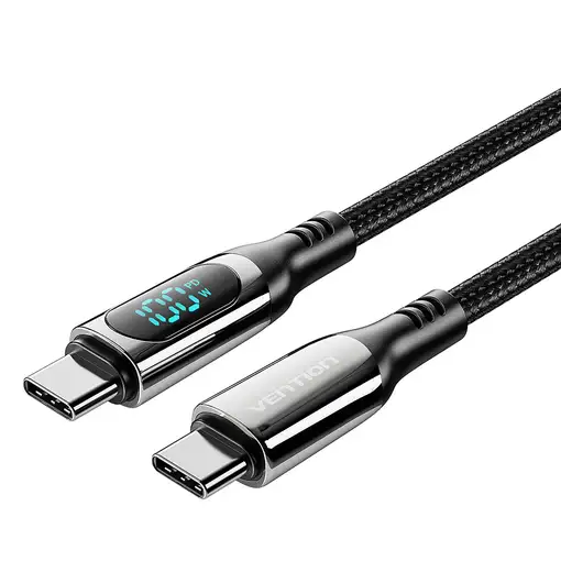 Vention Cable USB 2.0 Tipo-C 5A 100W TAYBAV/ USB Tipo-C Macho - USB Tipo-C Macho/