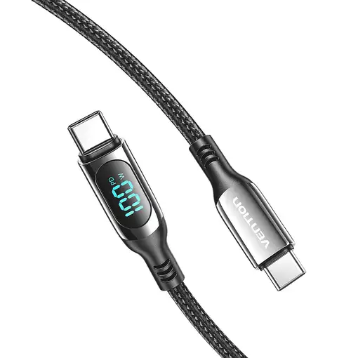 Vention Cable USB 2.0 Tipo-C 5A 100W TAYBAV/ USB Tipo-C Macho - USB Tipo-C Macho/