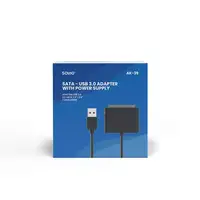 Savio AK-39 USB 3.0 - SATA III adapter for 3.5/2.5\" drives with power supply - Ad
