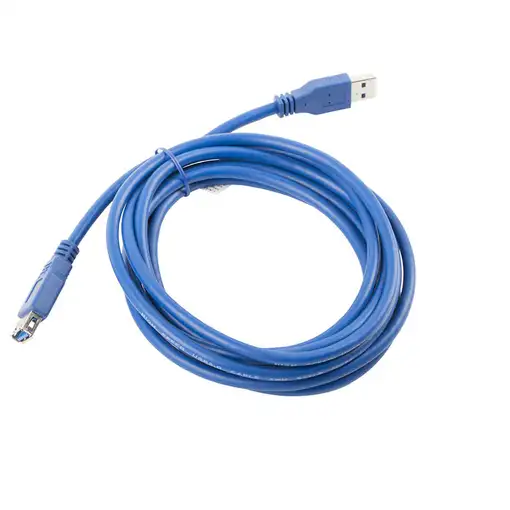 Lanberg CA-US3E-10CC-0030-B cable USB 3 m USB A Azul