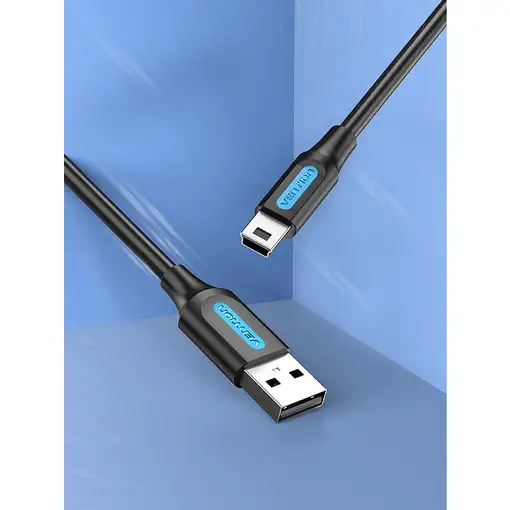 Vention Cable USB 2.0 COMBF/ USB Macho - MiniUSB Macho/ 1m/ Negro