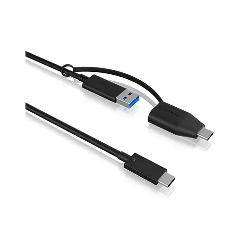 ICY BOX IB-CB034 cable USB USB 3.2 Gen 2 (3.1 Gen 2) 1 m USB C USB A Negro