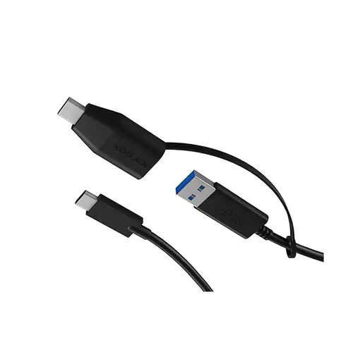 ICY BOX IB-CB034 cable USB USB 3.2 Gen 2 (3.1 Gen 2) 1 m USB C USB A Negro
