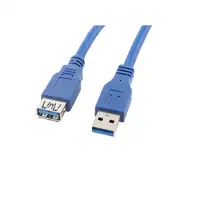 Lanberg CA-US3E-10CC-0018-B cable USB 1,8 m USB A Azul
