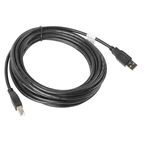Lanberg CA-USBA-10CC-0050-BK cable USB USB 2.0 5 m USB B Negro