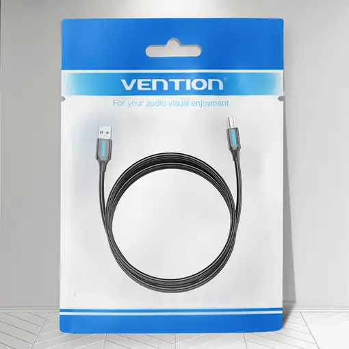 Vention Cable USB 2.0 Impresora COQBI/ USB Tipo-B Macho - USB Macho/ 3m/ Negro