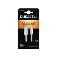 Duracell USB5031W cable USB 3.2 Gen 1 (3.1 Gen 1) 1 m USB A USB C Blanco