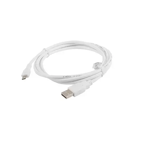 Lanberg CA-USBM-10CC-0018-W cable USB USB 2.0 1,8 m Micro-USB B USB A Blanco