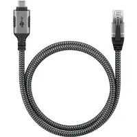 Goobay 70696 cambiador de género para cable USB C RJ-45 Negro, Plata Goobay 70696 cambiador de género para cable USB C RJ-45 Negro, Plata