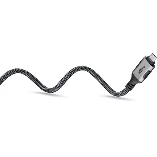 Goobay 70696 cambiador de género para cable USB C RJ-45 Negro, Plata