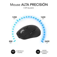 Ratón Comfort Ergo Dual Mouse Batería Negro