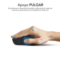 Ratón Comfort Ergo Dual Mouse Batería Negro