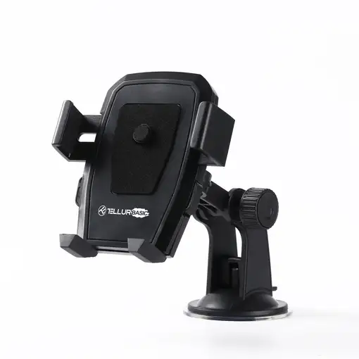Tellur Basic MCH5 Soporte para teléfono de coche para parabrisas, negro