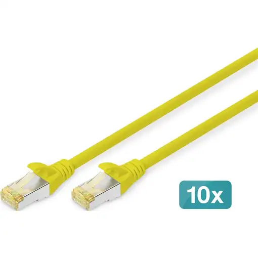 Digitus Cable de conexión CAT 6A S/FTP, 10 unidades