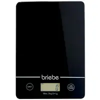 Báscula Cocina Digital Balanza Alta Precisión, Peso Comida hasta 5Kg Briebe,KW1163