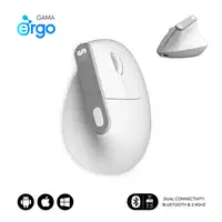 Ratón Nature Vertical Ergo Dual Mouse Batería Blanco