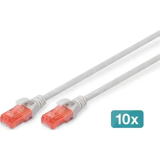 Digitus Cable de conexión CAT 6 U/UTP - LSZH, 10 piezas