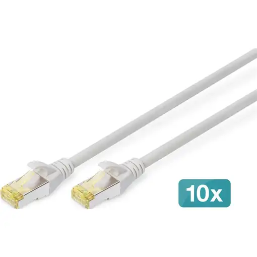Digitus Cable de conexión CAT 6A S/FTP, 10 unidades