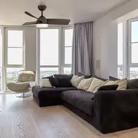 Fabrilamp Haur ventilador de techo marrón, 3 aspas, led, mando y temporizador
