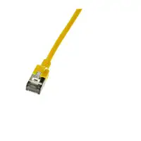 LogiLink Slim U/FTP cable de red Amarillo 0,3 m Cat6a U/FTP (STP)