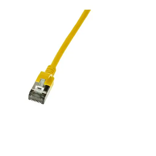 LogiLink Slim U/FTP cable de red Amarillo 0,3 m Cat6a U/FTP (STP)