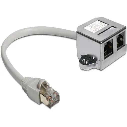 DeLOCK 65177 cable de red Gris