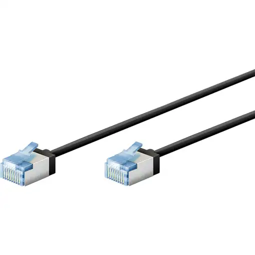 Goobay 74319 cable de red Negro 2 m Cat6a U/FTP (STP)