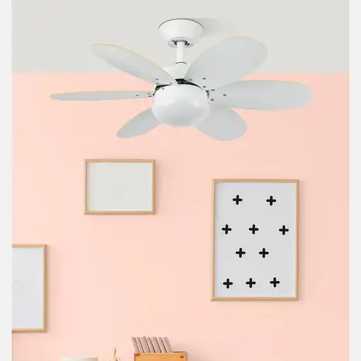 Fabrilamp 175791642 ventilador Haya, Níquel, Plata
