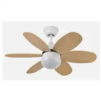 Fabrilamp 175791642 ventilador Haya, Níquel, Plata