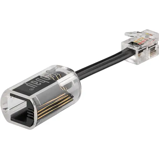 Goobay 58856 cambiador de género para cable Negro