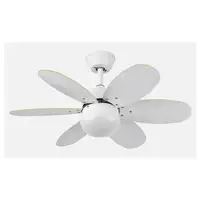 Fabrilamp 175791637 ventilador Multicolor, Blanco