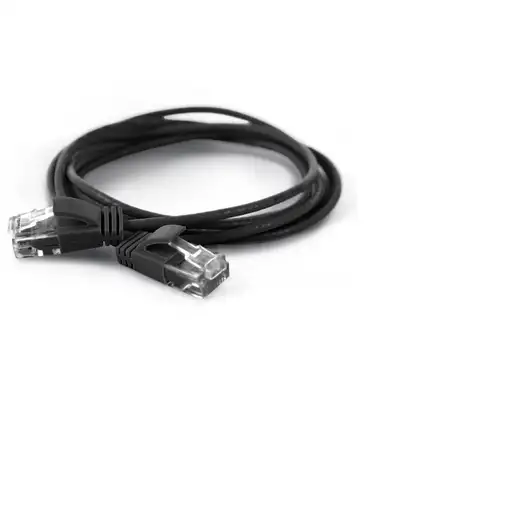 Wantec Cat6a UTP 1m cable de red Negro U/UTP (UTP)