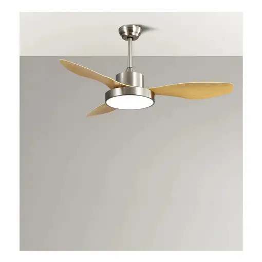 Fabrilamp 128591342 ventilador Haya, Níquel