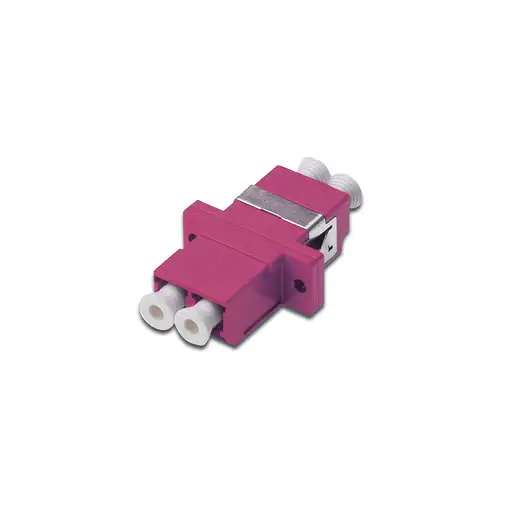 Digitus Acoplador Duplex LC/LC, OM4, color rosa