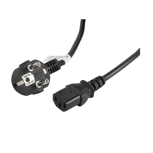Lanberg CA-C13C-11CC-0030-BK cable de transmisión Negro 3 m C13 acoplador CEE7/7