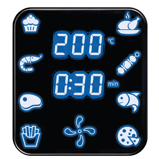 Freidora Sin Aceite por Aire Caliente, 4,5 L, 8 Programas Fritura, MPM, MFR-06