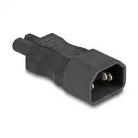 DeLOCK Adaptador de poder IEC 60320 - C14 a C7, macho/hembra, 2,5 A, recto