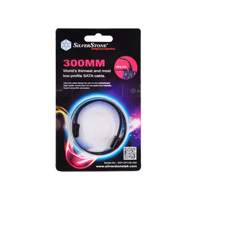 Silverstone CP11 cable de SATA 0,3 m Negro
