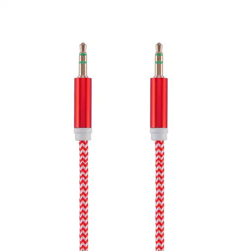 Cable de audio Tellur Basic jack aux 3.5mm, 1m, rojo