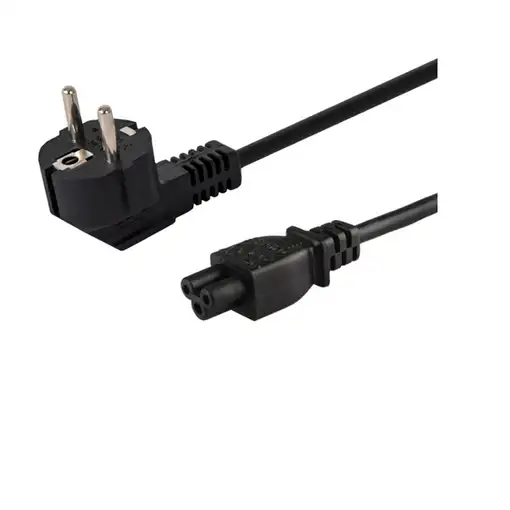 Savio CL-67 cable de transmisión Negro 1,2 m IEC Type C (3.8 mm, 1.1 mm) CEE7/7