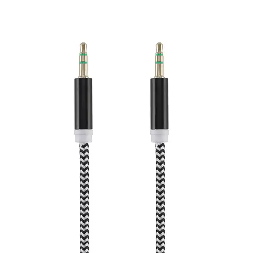 Cable de audio Tellur Basic aux jack de 3,5 mm, 1 m, negro