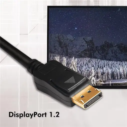 LogiLink CV0113 cable DisplayPort 15 m Negro
